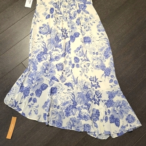 Reformation Liana Asymmetric Ruffled Floral-print Dress - Picture 8 of 16